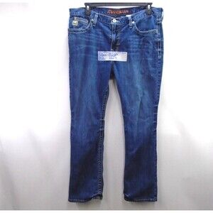 Cinch Ian Mens Blue Straight Leg Stretch Denim Jeans Size 38 (38x32) Slim Boot